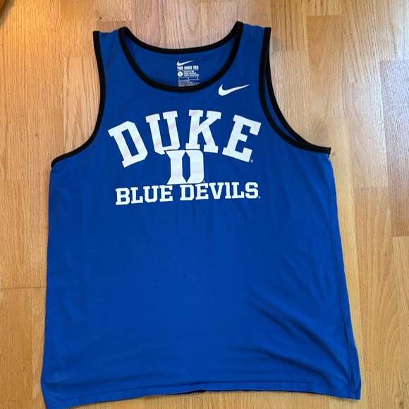 Nike Men’s Duke Tank Athletic Cut Large - Picture 1 of 9